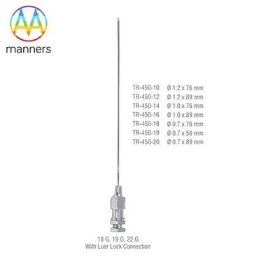 Попереково-пункційна голка з замком Люера